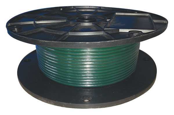 Dayton Cable, 1/8 in., 500 ft., 7 x 7, Green Poly 33RG06