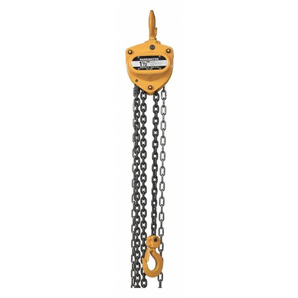 Harrington Manual Chain Hoist, 10 ft.Lift CB015-10