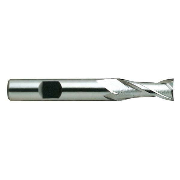 Yg-1 Tool Co HSS End Mill, Single, 1/2 x 1/2 x 1 x 3in. 01071