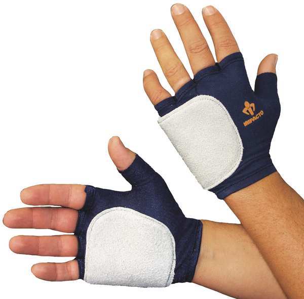 Impacto Impact Gloves, M, Bl/Gr, Nylon/Vep, Right 50310110032