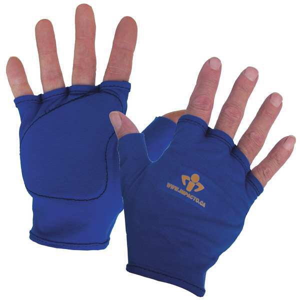 Impacto Impact Gloves, XL, Blue, Fingerless, Left 50100120051