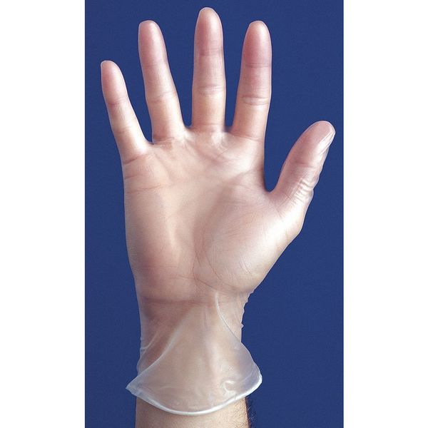 Showa 2005PF, Vinyl Disposable Gloves, 5 mil Palm Thickness, Vinyl, Powder-Free, L ( 8 ), 100 PK 2005PFL-08