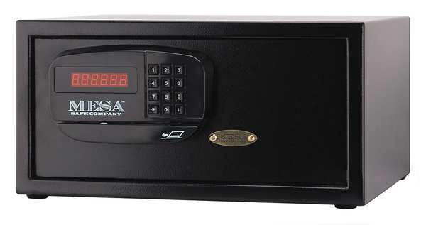 Mesa Safe Co Hotel Safe, 1.2 cu ft, 35 lb, Not Rated Fire Rating MHRC916E-BLK