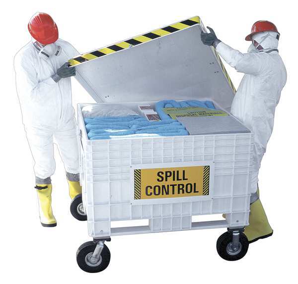 Spilfyter Large Spill Cart, Oil-Based Liquids 350170