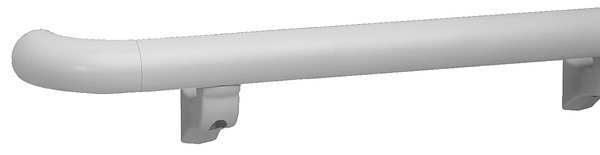 Pawling Handrail, Linen White, 3-9/16 in. H, 6 lb. BR-1200P-12-301