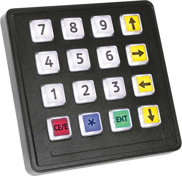 Storm Interface Illuminated Keypad, 16 Key, IP65 720 GFXI 16 KEY