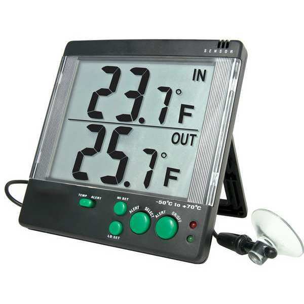 Control Co Digital Thermometer, -20 Degrees to 140 Degrees F for Wall or Desk Use 4142