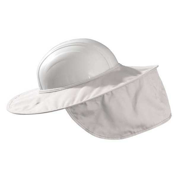 Occunomix Hard Hat Shade, For Use With Most Hard Hats Including Full Brim White 899-008