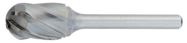 Osg Carbide Bur, Cylindrical Ball Nose, 3/8 in 882-3750