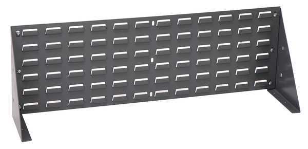 Quantum Storage Systems Steel Louvered Bench Rack, 36 in W x 1/4 in D x 12 in H, Gray QBR-3612
