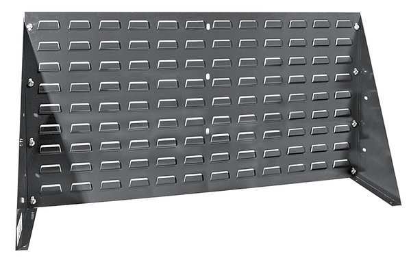 Quantum Storage Systems Steel Louvered Bench Rack, 36 in W x 8 in D x 20 in H, Gray QBR-3619