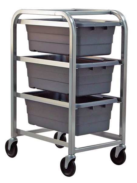 Quantum Storage Systems Cross Stack Tub Rack w/3 Tubs, Gray TR3-2516-8GY