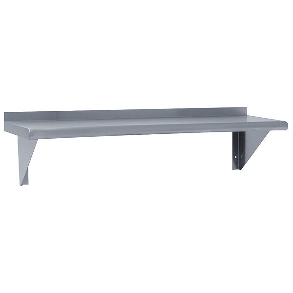 Advance Tabco Stainless Steel Wall Shelf, 12"D x 60"W x 10-1/2"H, Silver WS-12-60