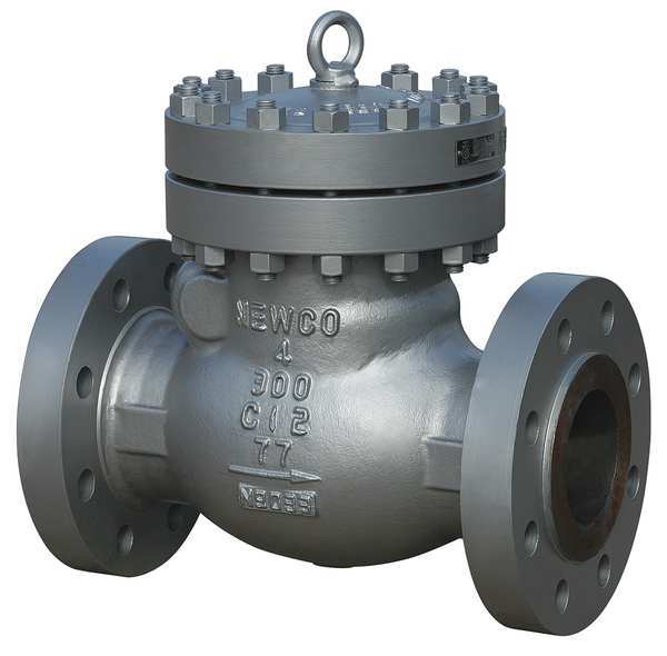 Newco 4" Flanged Carbon Steel Swing Check Valve 04-33F-CB2
