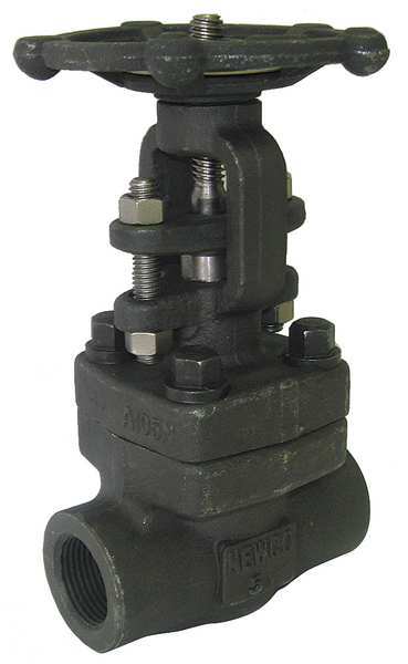 Newco Gate Valve, 1 In., Carbon Steel 01-18T-FS2-BB-RP-NC