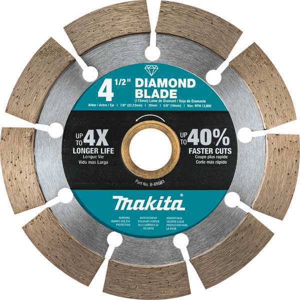 Makita 4-1/2" Diamond Blade, Segmented, General Purpose B-69593