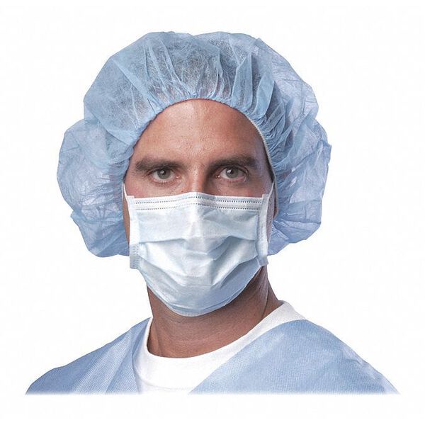 Medline Mask, Face, Standard, Lbe, PK50 NON27375Z