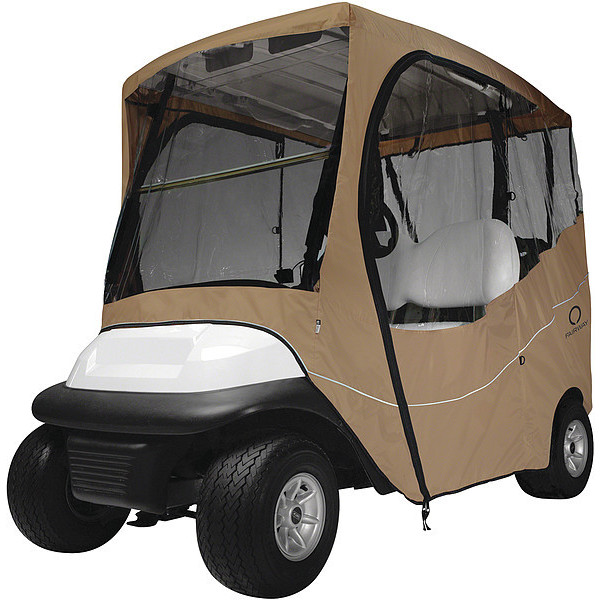 Classic Accessories Golf Cart Enclosure Roof, 2 Person, Light Khaki, Short 40-045-335801-00