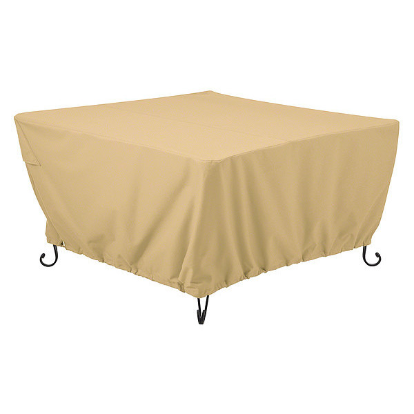 Classic Accessories Fire Pit Cover, Fire Pit Table Cover, Square, Sand 52" 55-825-012001-EC