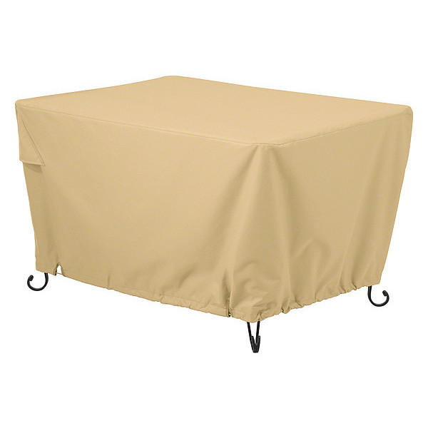 Classic Accessories Fire Pit Cover, Fire Pit Table Cover, Rect., Sand 40" 55-821-022001-EC