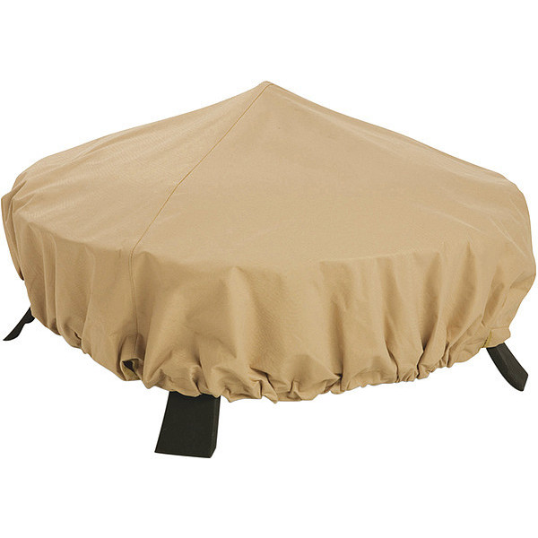 Classic Accessories Round Fire Pit Cover, Sand 58992-EC
