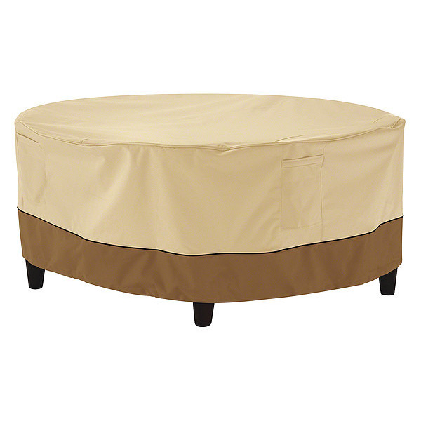 Classic Accessories Veranda Large Round Ottoman/Coffee Table Cover, 36"x36" 55-856-041501-00