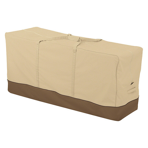 Classic Accessories Veranda Bag, Patio Cushion/Cover Storage, Antique Beige, 62"x22" 55-648-051501-00