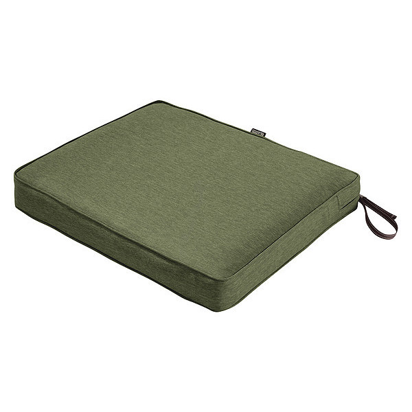 Classic Accessories Rectangle Dining Seat Cushion, Green, 21" 62-009-HFERN-EC
