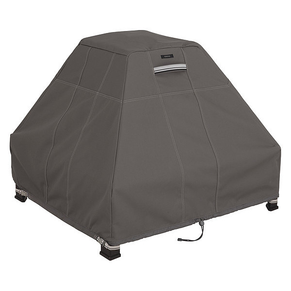 Classic Accessories Fire Pit Cover, Cover, Stand Up Fire Pit, Grey 55-183-015101-EC