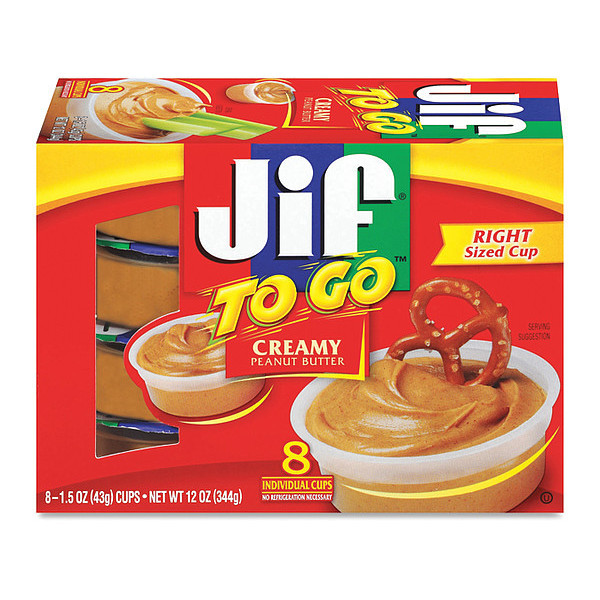 Jif Creamy To-Go Peanut Butter, 8 PK 24136