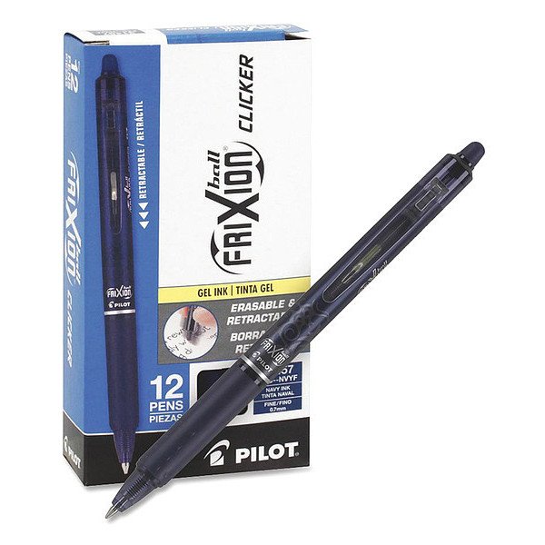 Pilot Pen, Frixion Clickr, 0.7Mm, Nv, PK12 31457