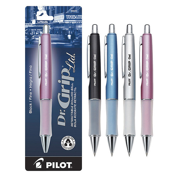 Pilot Pen, Gel, Drgrp, Fn, Bk 36274