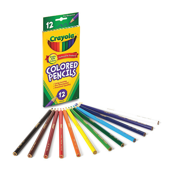 Crayola Pencil, Colored, 12/Set, PK12 684012