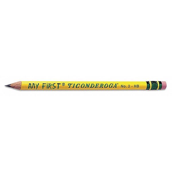 Ticonderoga Pencil, Ticonderoga, First, #2, PK2 33306
