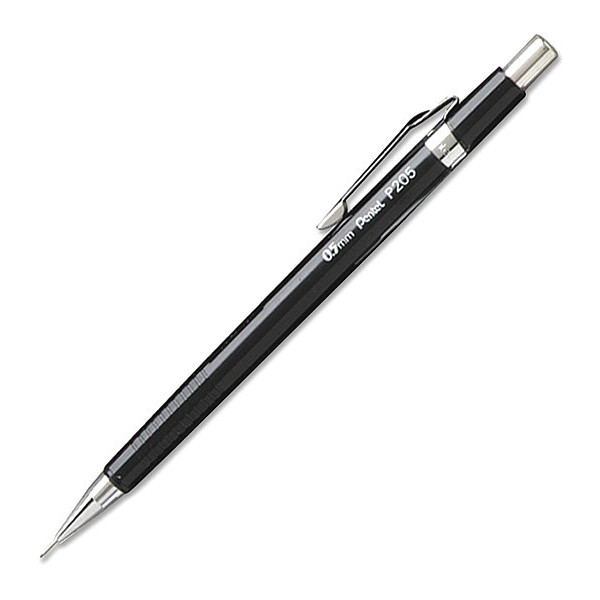 Pentel Pencil, Mech, Sharp, 0.5Mm, Bk P205A