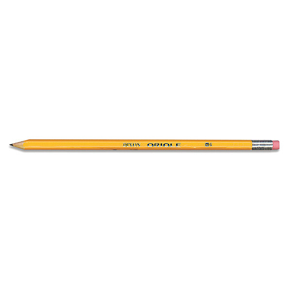 Dixon Ticonderoga Pencil, Oriole, #2Hb, Yllw, PK12 12872