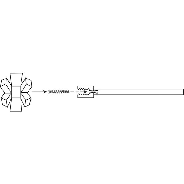 Standard Abrasives Specialty Mandrel, 1/4in Shank 700143