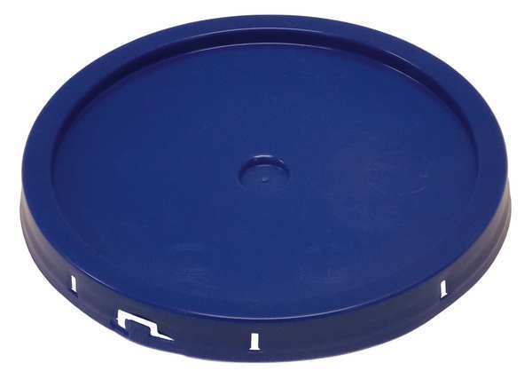 Zoro Select Plastic Pail Lid, Blue, For 34A218, 34A222 34A246