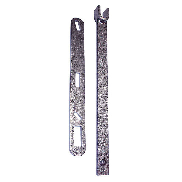 Zoro Select Water/Gas Shutoff Wrench, Steel, Color: Gray 34A517