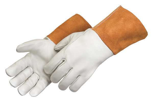 Zoro Select MIG/TIG Welding Gloves, Pigskin/Cowhide Palm, S, 12PK 7124 SM