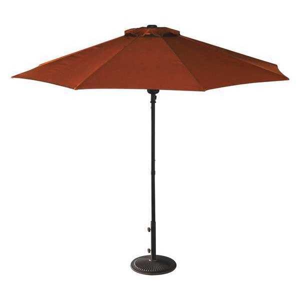 Island Umbrella Market Umbrella, 9 ft. dia., Terra Cotta NU5419TC