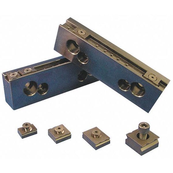 Mitee-Bite Products Steel Jaw Set, Vise Jaws, 6 or 8in, PK2 32088