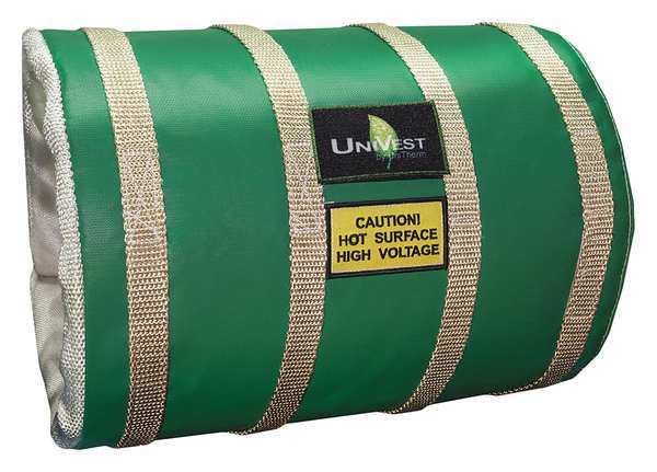 Unitherm 2" x 13" L Fiberglass Cloth Insulated Pipe Jacket 1" Wall UVST 1316