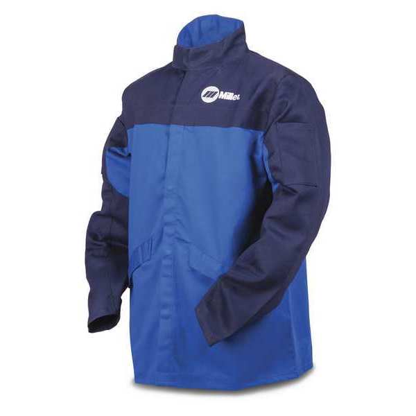 Miller Electric ArcArmor Welding Jacket, Royal/Nvy, Ctn INDURA, XL 258099