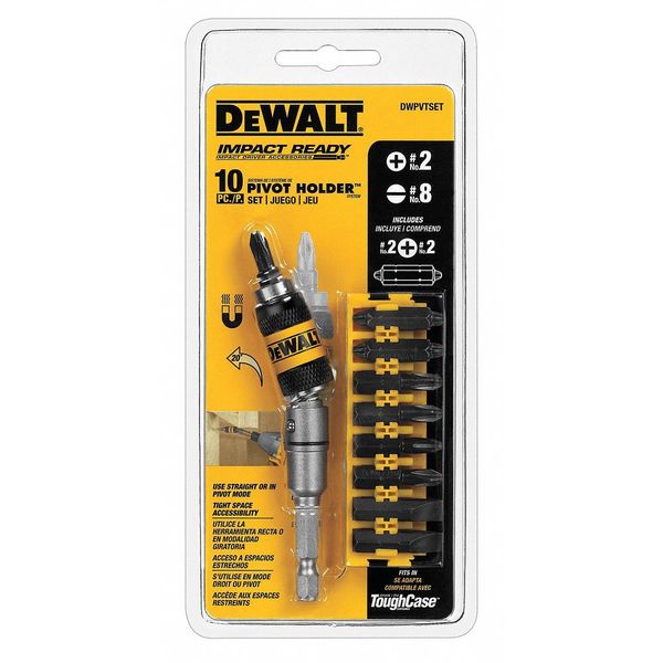 Dewalt 10 Pc. Screwdriving Set - IMPACT READY(R) DWPVTSET