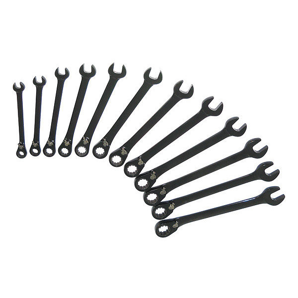 Westward Ratcheting Wrench Set, Combination 34D993