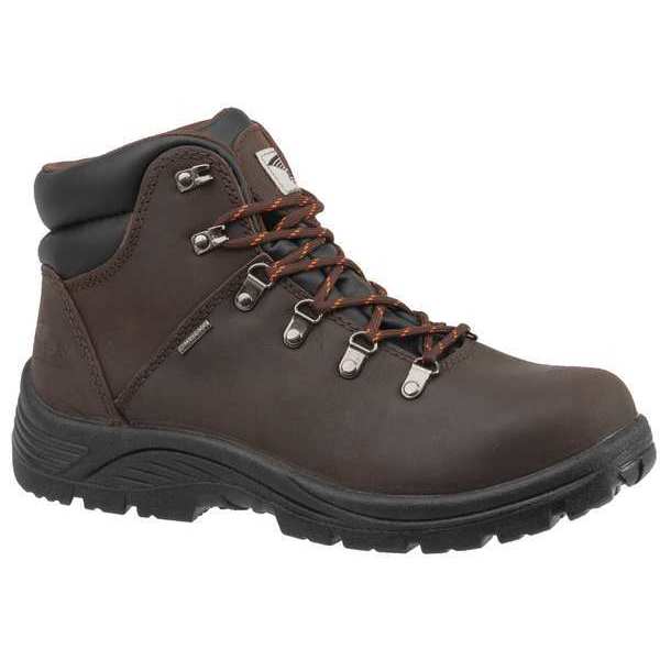 Avenger Safety Footwear Size 8 Men's 6" Work Boot Steel Work Boot, Brown A7225 SZ: 8M