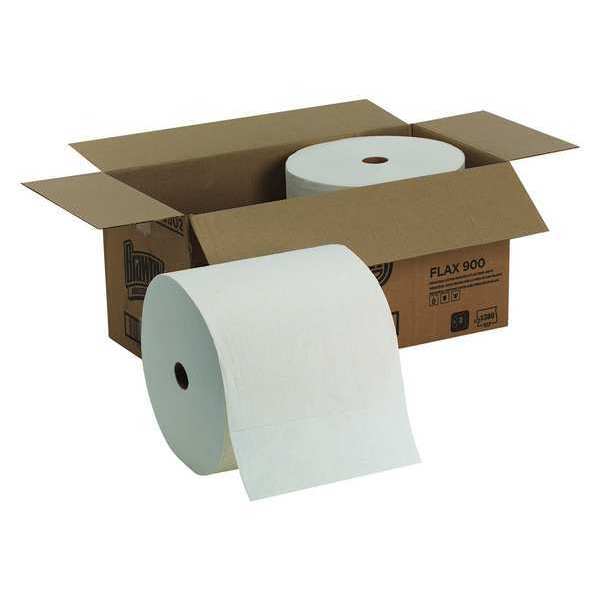 Georgia-Pacific Dry Wipe Roll, White, Flax, 690 Wipes, 10 1/2 in x 6 3/4 in, 2 PK 29602