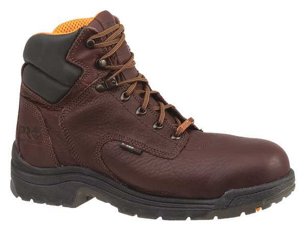 Timberland Pro Size 9-1/2 Men's 6 in Work Boot Alloy Work Boot, Dark Mocha TB026078242