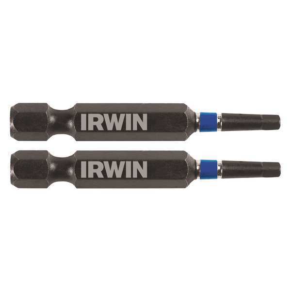 Irwin Insert Bit, Powr, Single End, Hex Shank, PK2 IWAF32SQ12